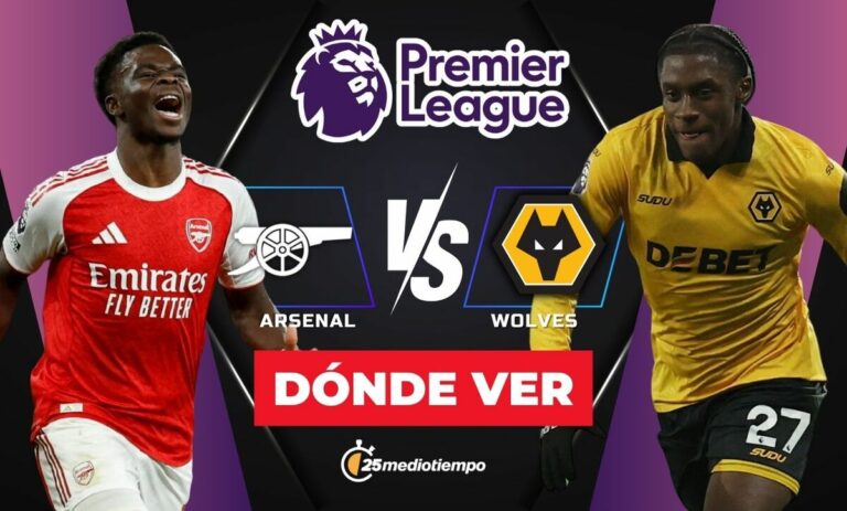 Arsenal vs Wolves: Horario y dónde ver EN VIVO el partido J16 de la Premier League 2025