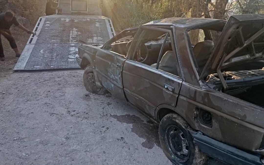 Vehículo Sumergido Descubierto en el Río Sapioriz de Lerdo