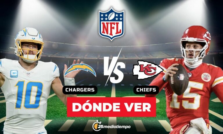 ¡Mira Chargers vs Chiefs EN VIVO! Todo sobre horario y canal del partido Semana 15 NFL 2025