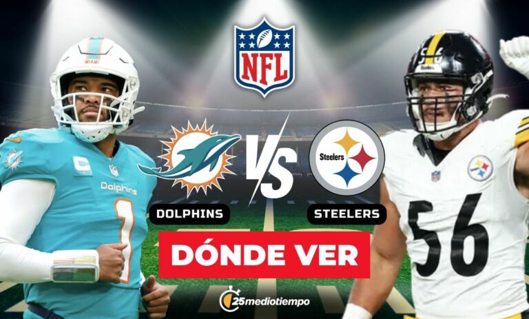 Dolphins vs. Steelers: Horario y Dónde Ver el Monday Night Football de la Semana 15 NFL 2025