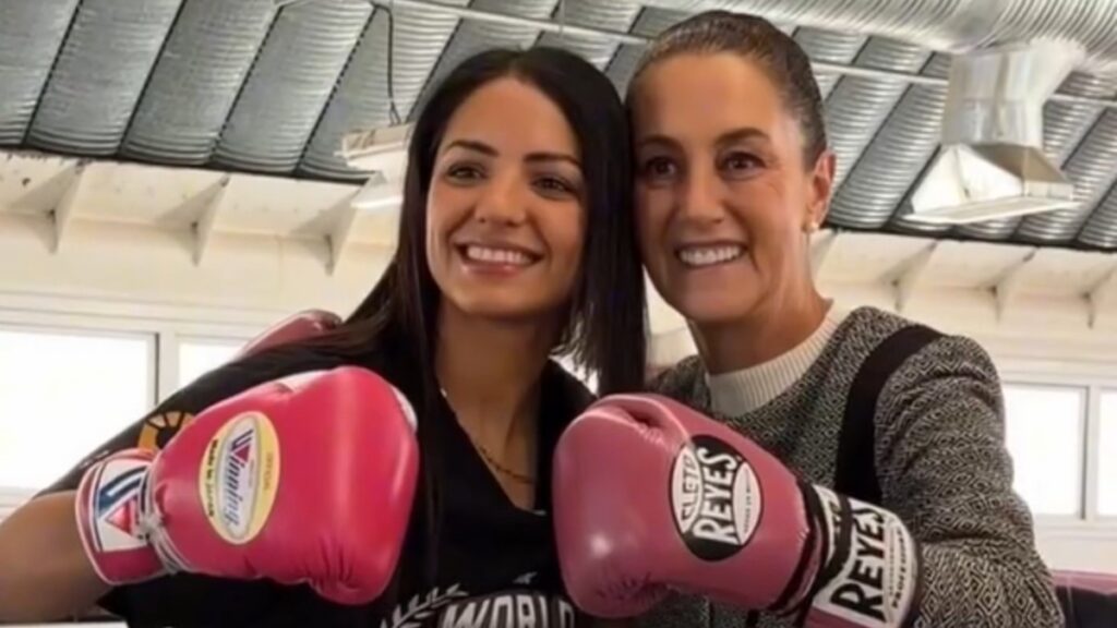 Claudia Sheinbaum y ‘La Bonita’ Fernández: Un Encuentro de Campeonas en el Entrenamiento de Boxeo