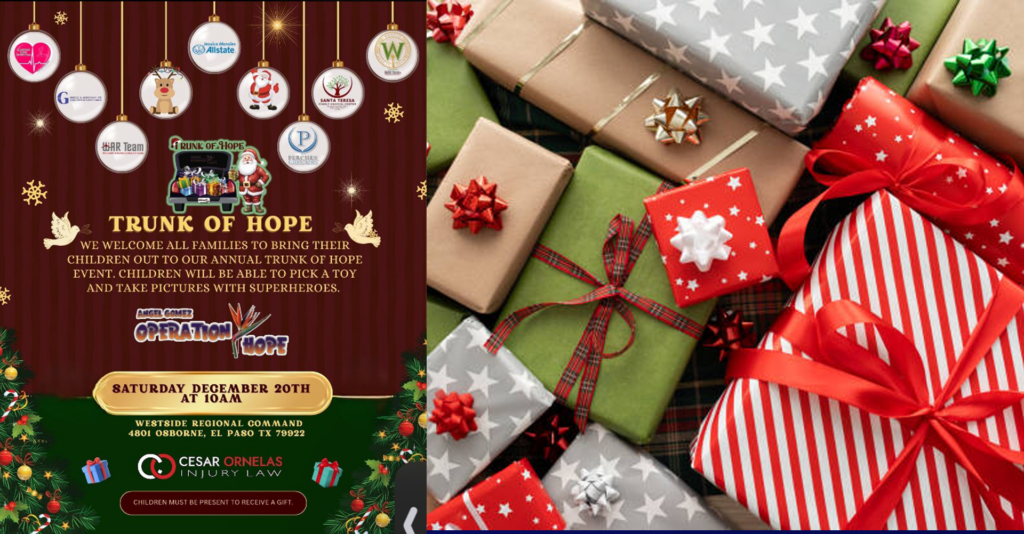 Trunk of HOPE Holiday: Una Celebración Navideña para Familias y Policía en El Paso