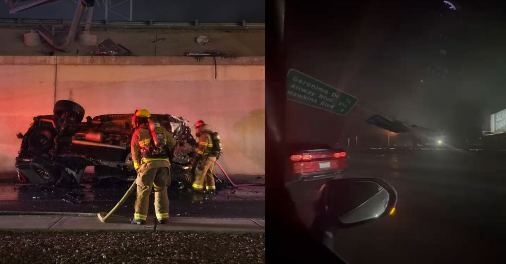 Accidente I-10 Este Cerca de Geronimo: Tráfico Paralizado y Zona Cerrada en El Paso