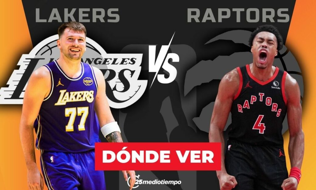 Lakers vs. Raptors: Horario y dónde ver EN VIVO el emocionante partido de NBA 2025