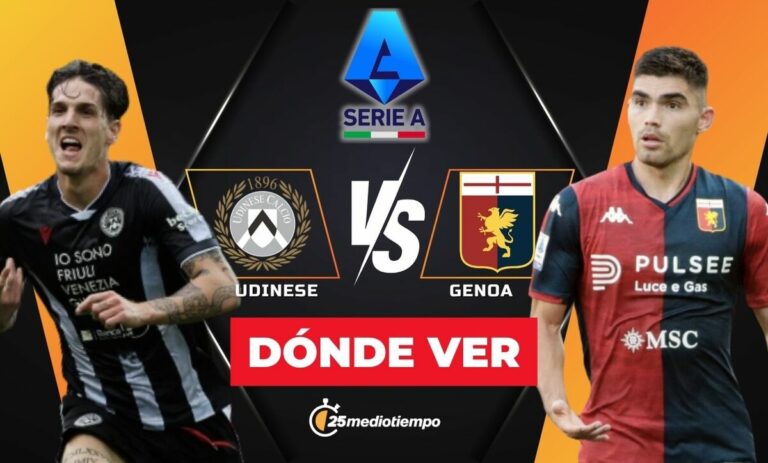 Udinese vs. Genoa: Horario y Dónde Ver el Partido de la Serie A 2025 EN VIVO