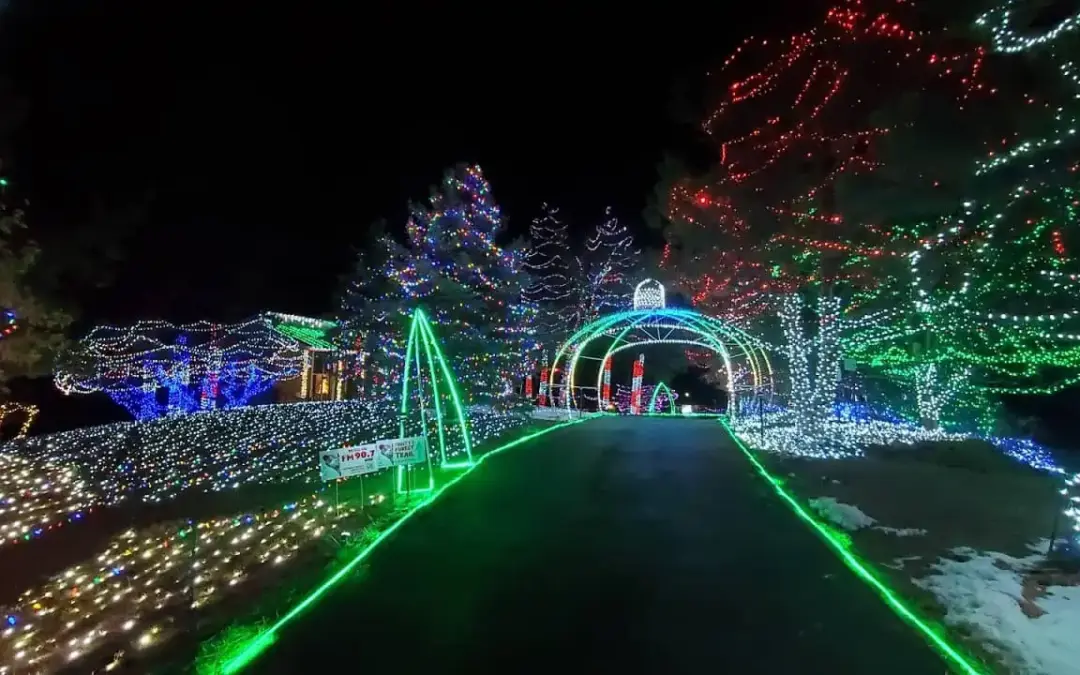 Festival de luces en Franktown cierra anticipadamente por afluencia récord