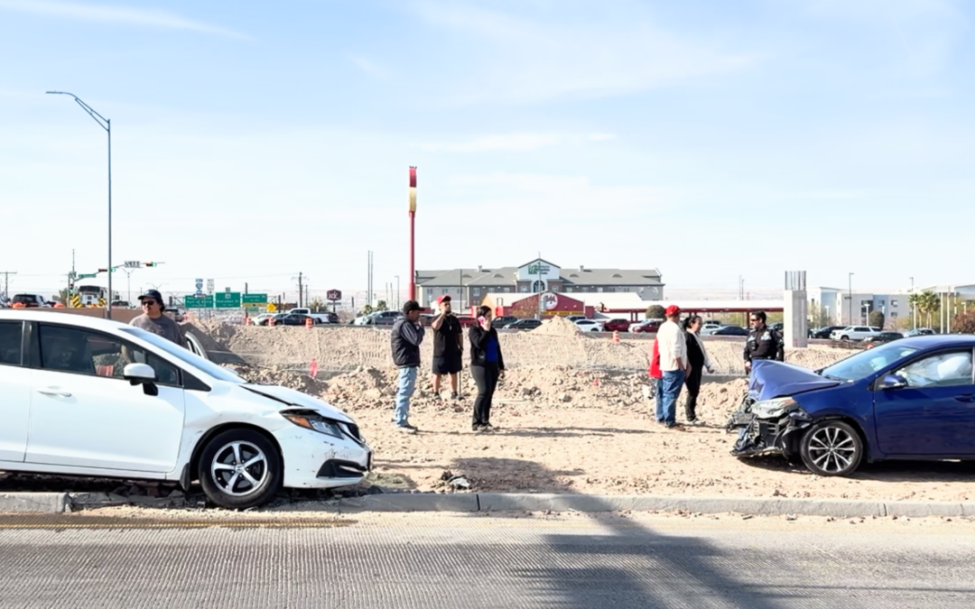 Congestión de Tráfico en El Paso Debido a Accidentes Viales Simultáneos