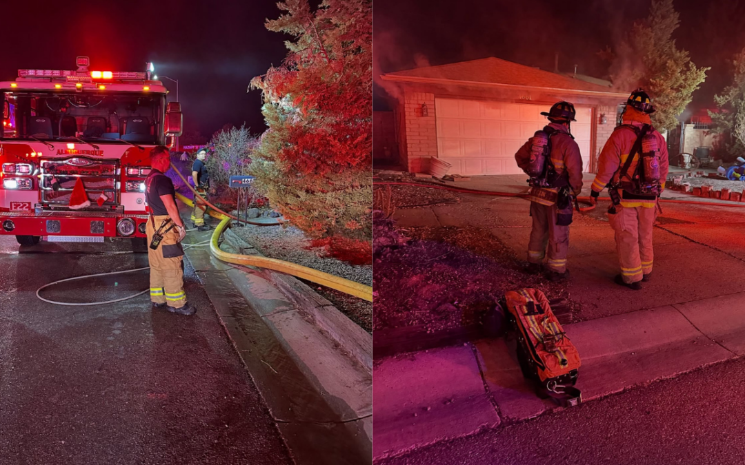 Incendio Residencial en Albuquerque: Bomberos Controlan Fuego en Tiempo Récord