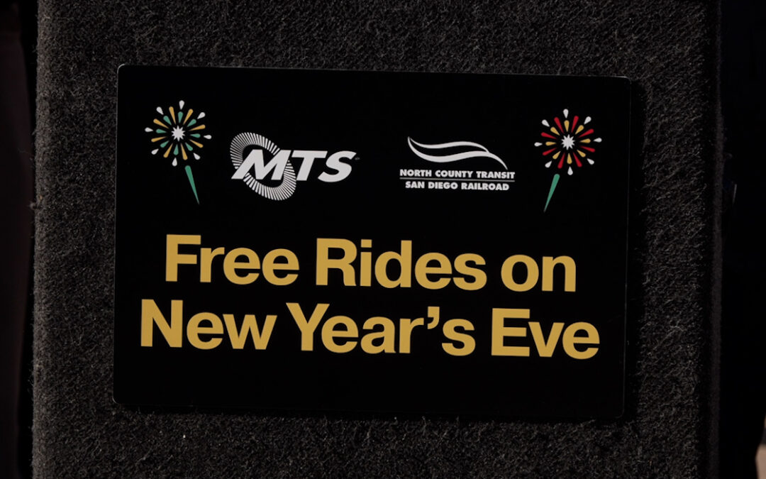 Transporte Público Gratuito en San Diego para un Año Nuevo Seguro