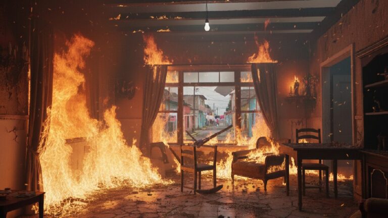 Adolescentes Irresponsables Causan Incendio de Casa en María del Carmen Cavazos, Saltillo