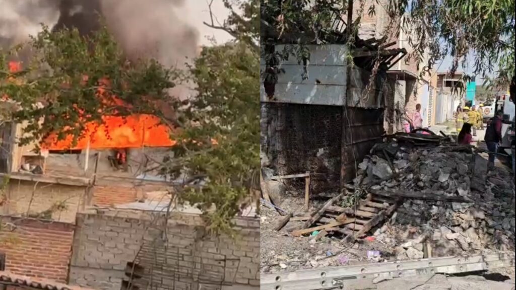 Incendio en El Salto: Casa Consumida por Fuego y Familia Evacuada a Tiempo