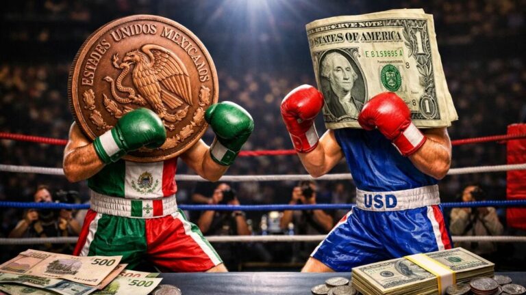 El Peso Mexicano se Fortalece: Cierra 2025 a 17.97 por Dólar