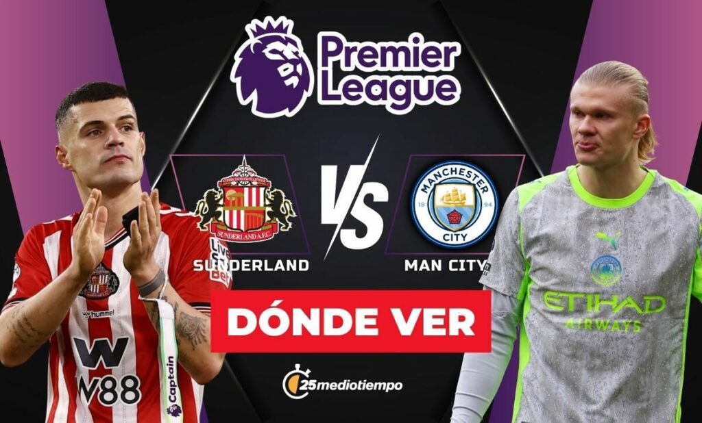 Sunderland vs. Manchester City: ¡Mira EN VIVO el emocionante partido de la Premier League hoy!