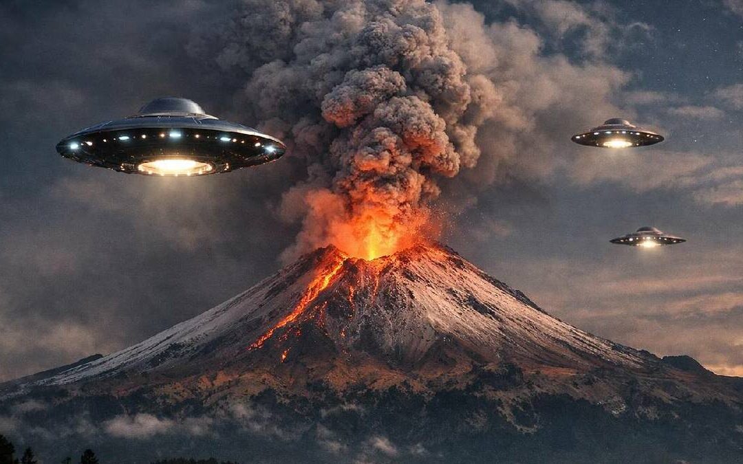 Ovnis sobre el Popocatépetl: Extraños objetos luminosos captados en 2025