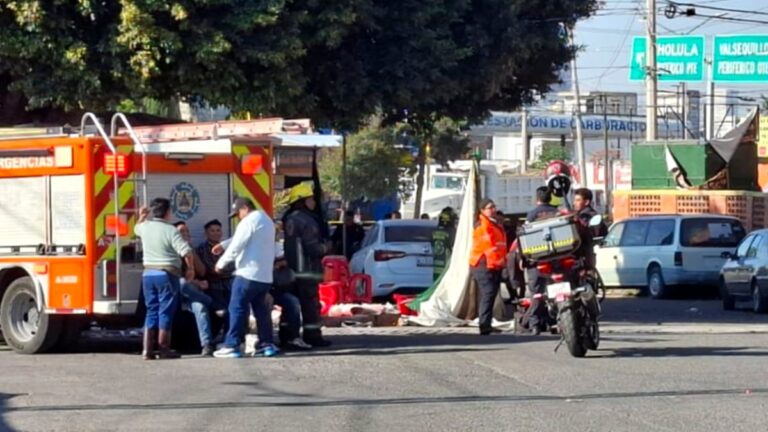 Explosión de tanque de gas en puesto callejero de Puebla deja 14 heridos