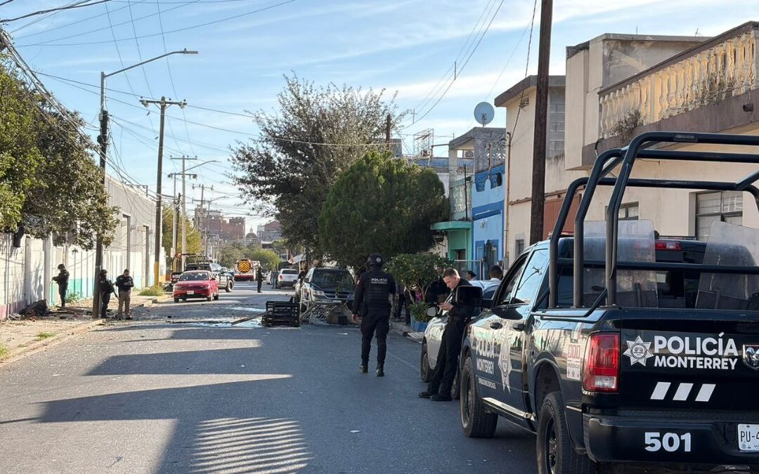 Explosión de gas en Monterrey causa incendio y deja varios lesionados