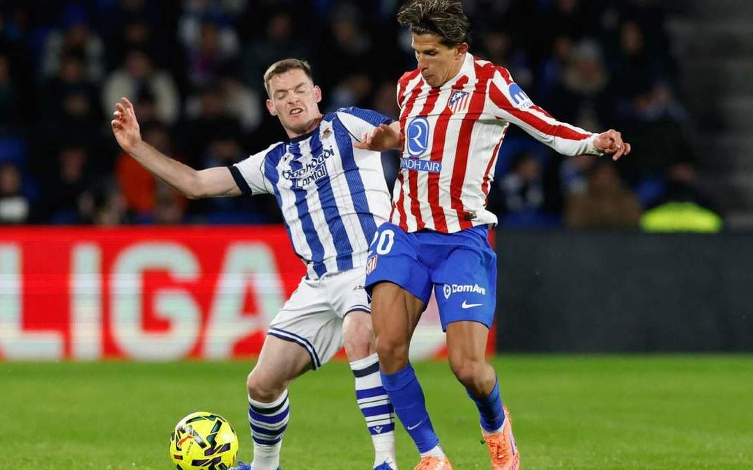 El Atlético de Madrid empata contra la Real Sociedad y pierde terreno en la Liga Española