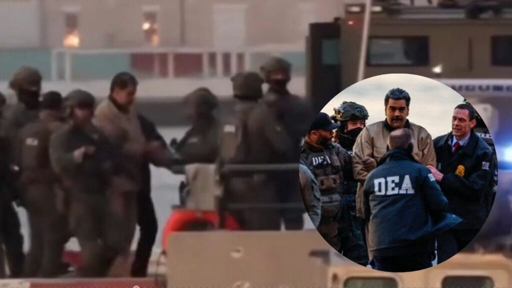 Nicolás Maduro y su esposa llegan en helicóptero al tribunal de Nueva York