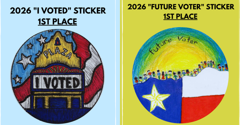 Premiación de Estudiantes en El Paso: Se Anuncian los Ganadores del Concurso de Diseño de Calcomanías para Elecciones 2026